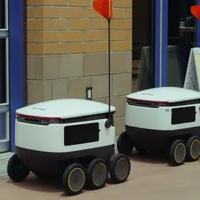two delivery robots